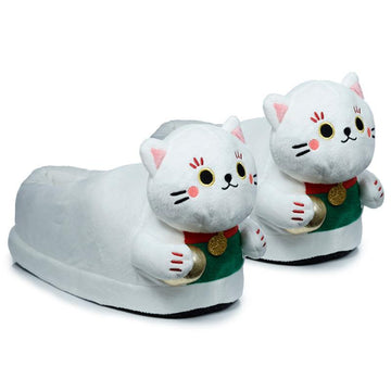 Maneki Neko Lucky Cat Slippers (One Size) - £21.49 - 