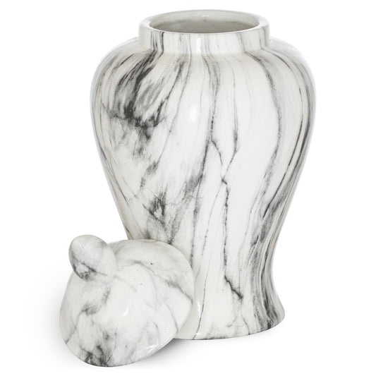 Marble Large Ginger Jar-Gifts & Accessories > Ornaments > Black Friday Vases and Planters