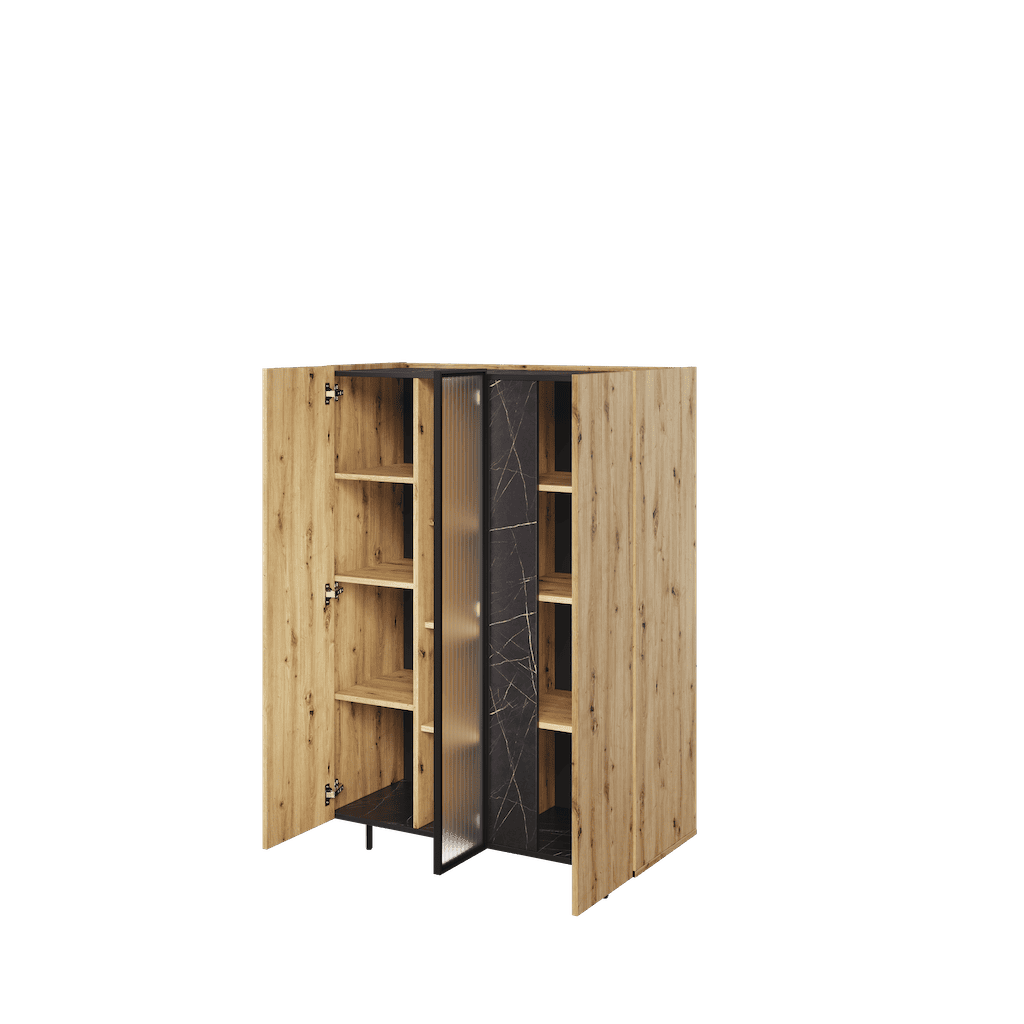 Marmo MR-05 Highboard Cabinet 100cm - £302.4 - Living Room Display Cabinet 