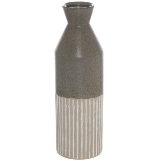Mason Collection Grey Ceramic Ellipse Tall Vase - £44.95 - Gifts & Accessories > Vases 