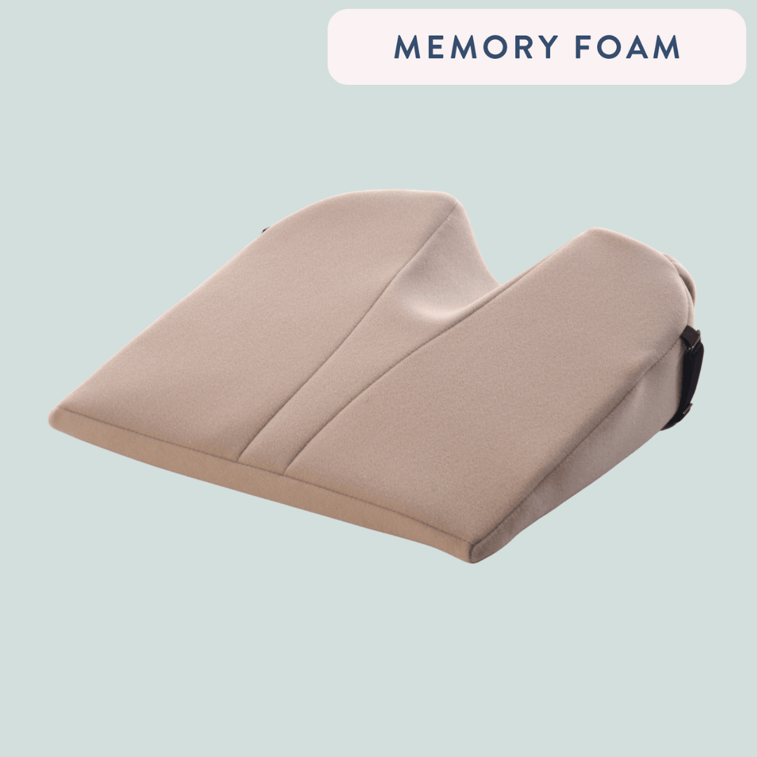 Memory Foam Coccyx Sitting Wedge (3¾") Seat Cushion Beige Seat Cushion 