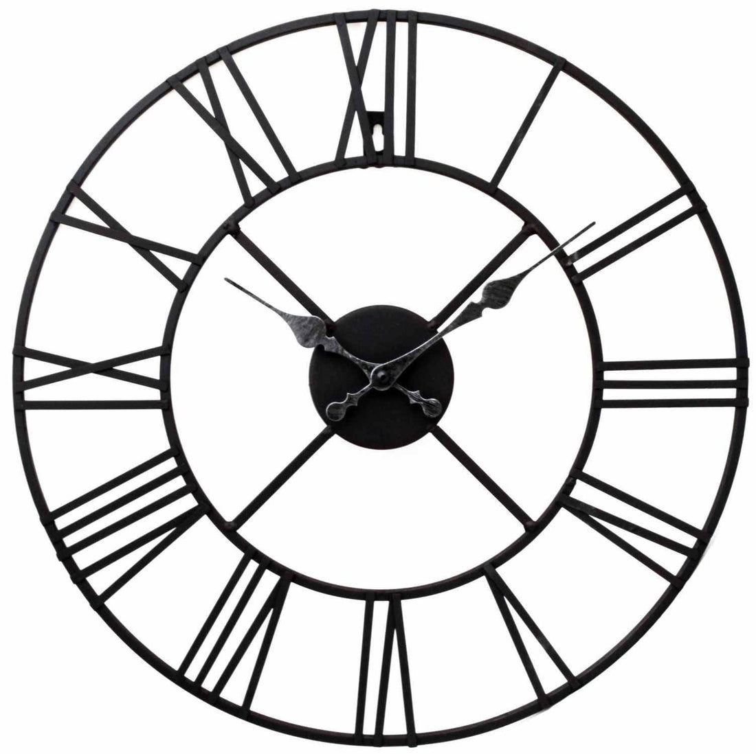 Metal Clock, Roman Numeral 60cm - £49.99 - Wall Hanging Clocks 