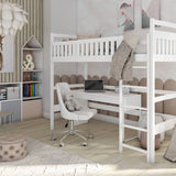 Single (3ft) Solid Pine High Sleeper Loft Bed