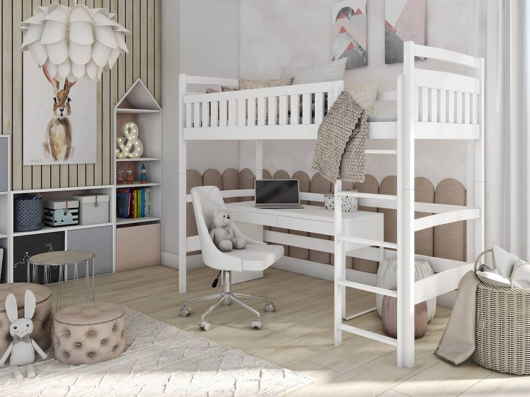 Single (3ft) Solid Pine High Sleeper Loft Bed