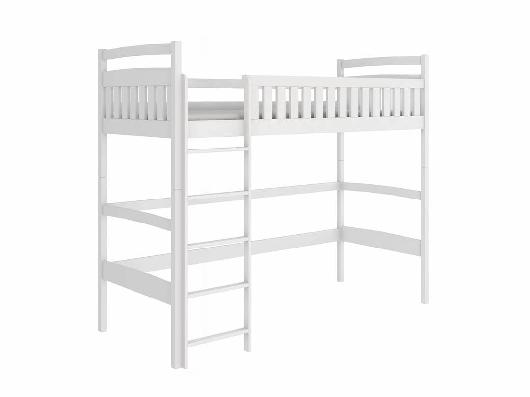 Single (3ft) Solid Pine High Sleeper Loft Bed White