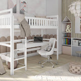 Single (3ft) Solid Pine High Sleeper Loft Bed