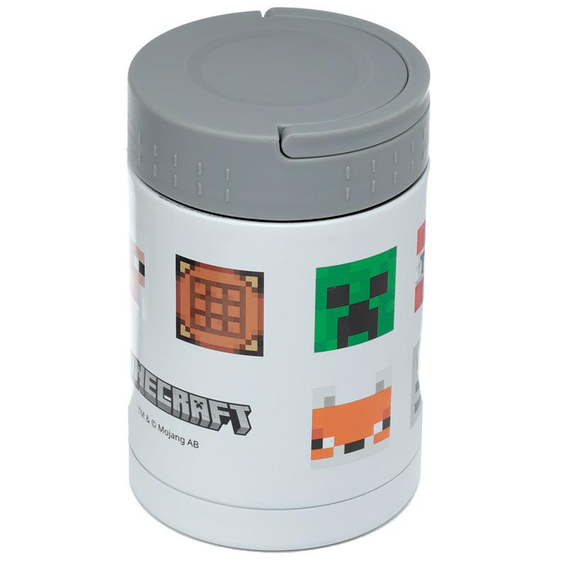 Minecraft Faces Stainless Steel Insulated Food Snack/Lunch Pot 500ml - £21.49 - 