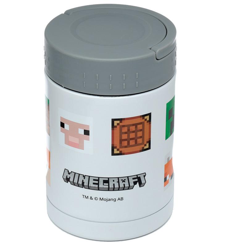 Minecraft Faces Stainless Steel Insulated Food Snack/Lunch Pot 500ml-