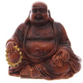 Mini Wood Effect Collectable Buddha in a Bag Figurine-