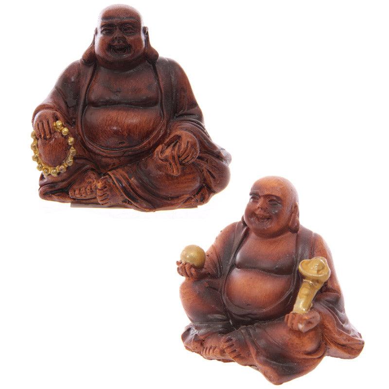 Mini Wood Effect Collectable Buddha in a Bag Figurine - £6.0 - 