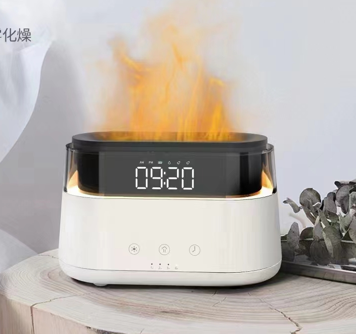 Modern Aroma Diffuser - Led Clock - USB-C - Flame Effect - £74.0 - 
