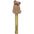 Mopps Pug Pencil with PVC Topper-