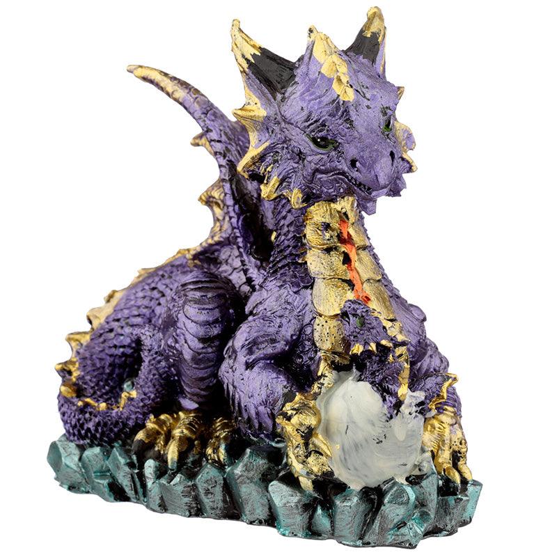 Mother and Hatching Baby Elements Dragon Figurine-