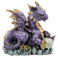 Mother and Hatching Baby Elements Dragon Figurine-