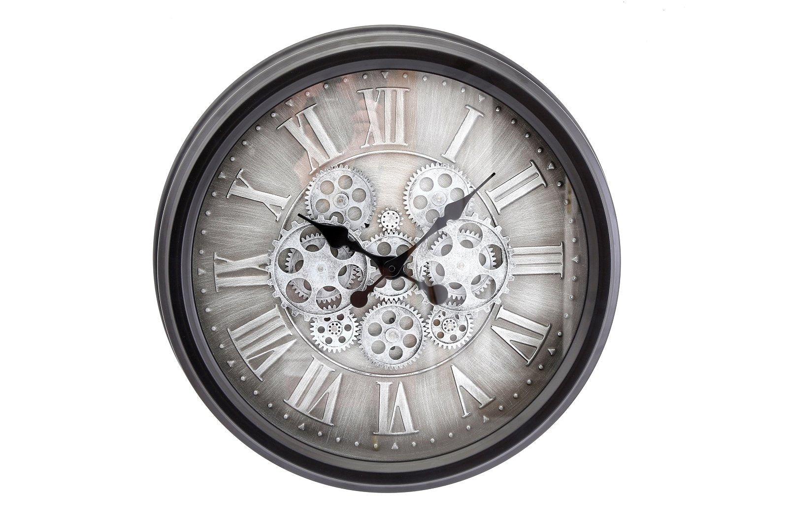 Moving Gear Clock with Roman Numerals-Wall Hanging Clocks