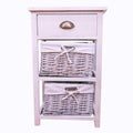 Murray Light Grey Wood Grain Effect Cabinet With Drawers-Storage Units