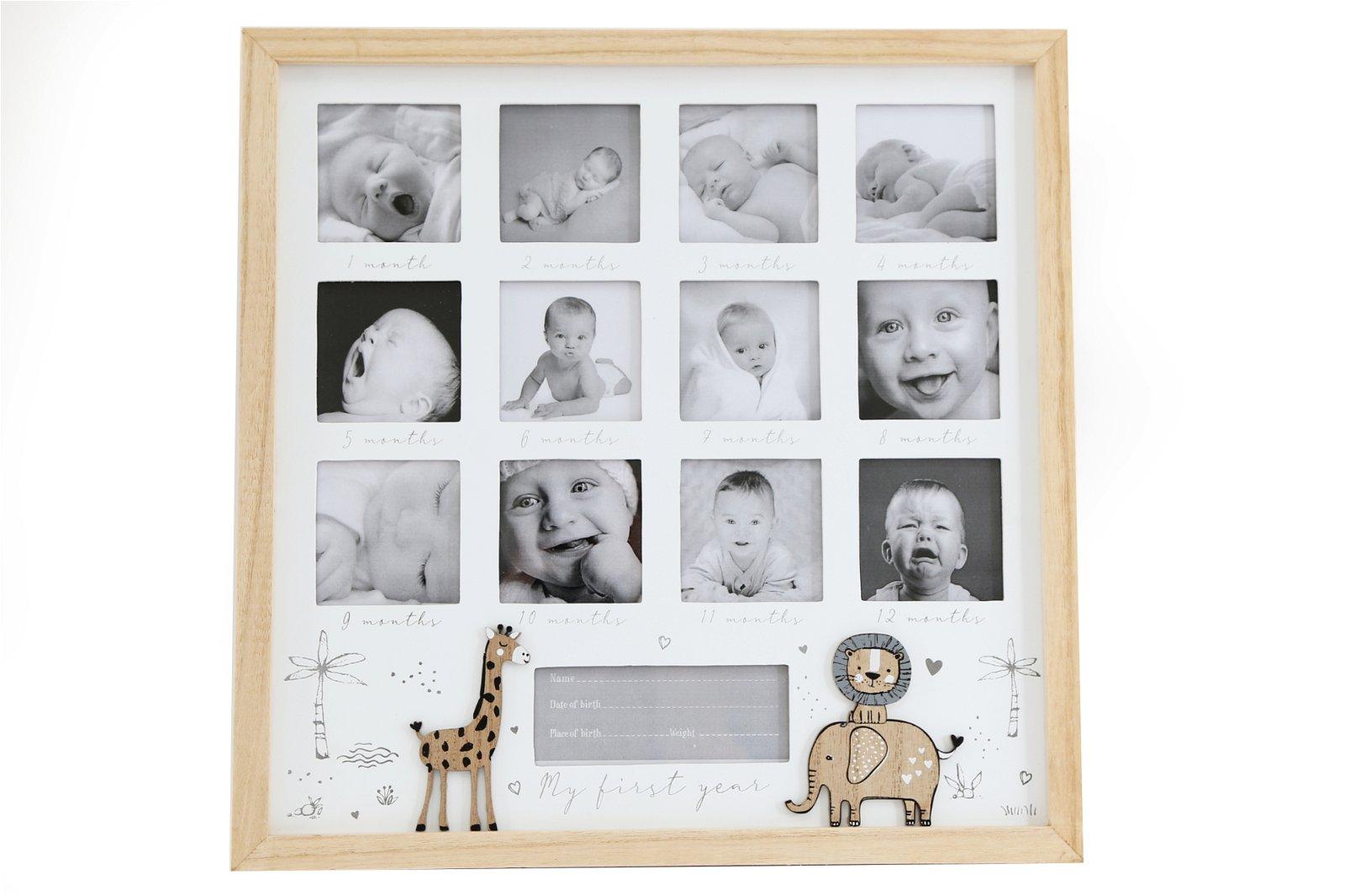 My First Year Photograph Frame 35cm-New Baby