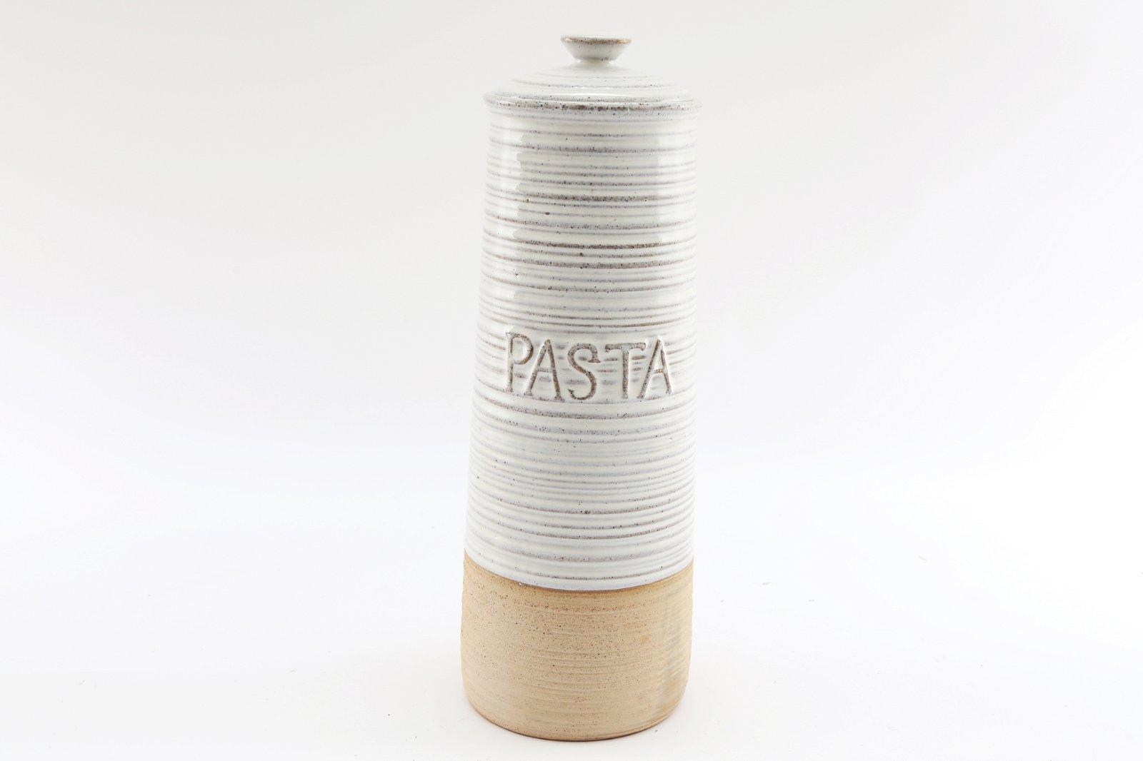 Natural Ceramic Pasta Pot 33cm-Kitchen Storage