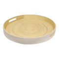 Natural Interiors Bamboo Serving Tray With Handles-Trays & Chopping Boards