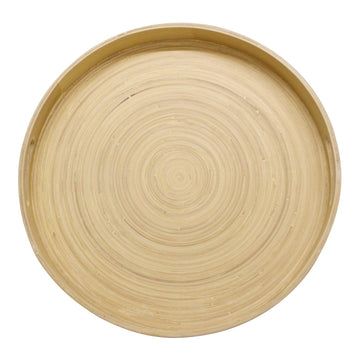 Natural Interiors Bamboo Serving Tray With Handles - £41.99 - Trays & Chopping Boards 