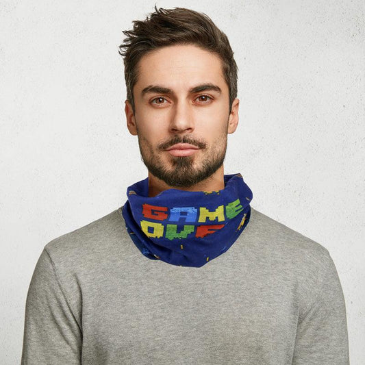 Neck Warmer Tube Scarf - Game Over-