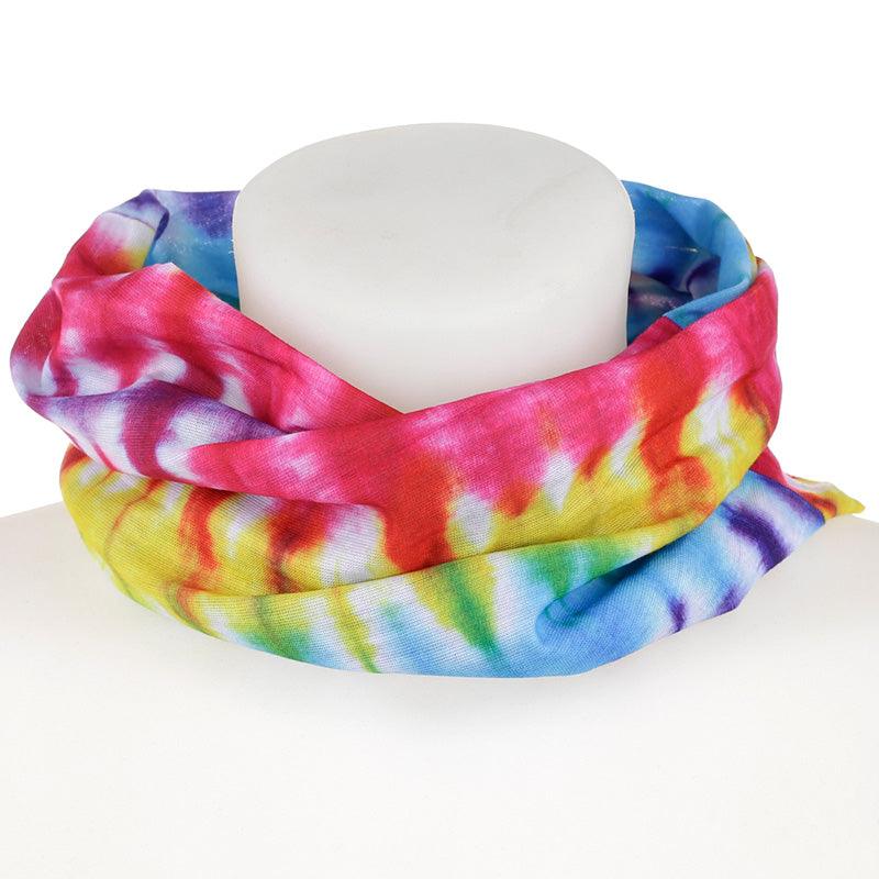 Neck Warmer Tube Scarf - Rainbow Tie Dye - £7.99 - 