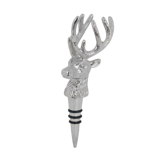 Nickel Stag Head Bottle Stopper - £32.95 - Gifts & Accessories > Kitchen And Tableware 