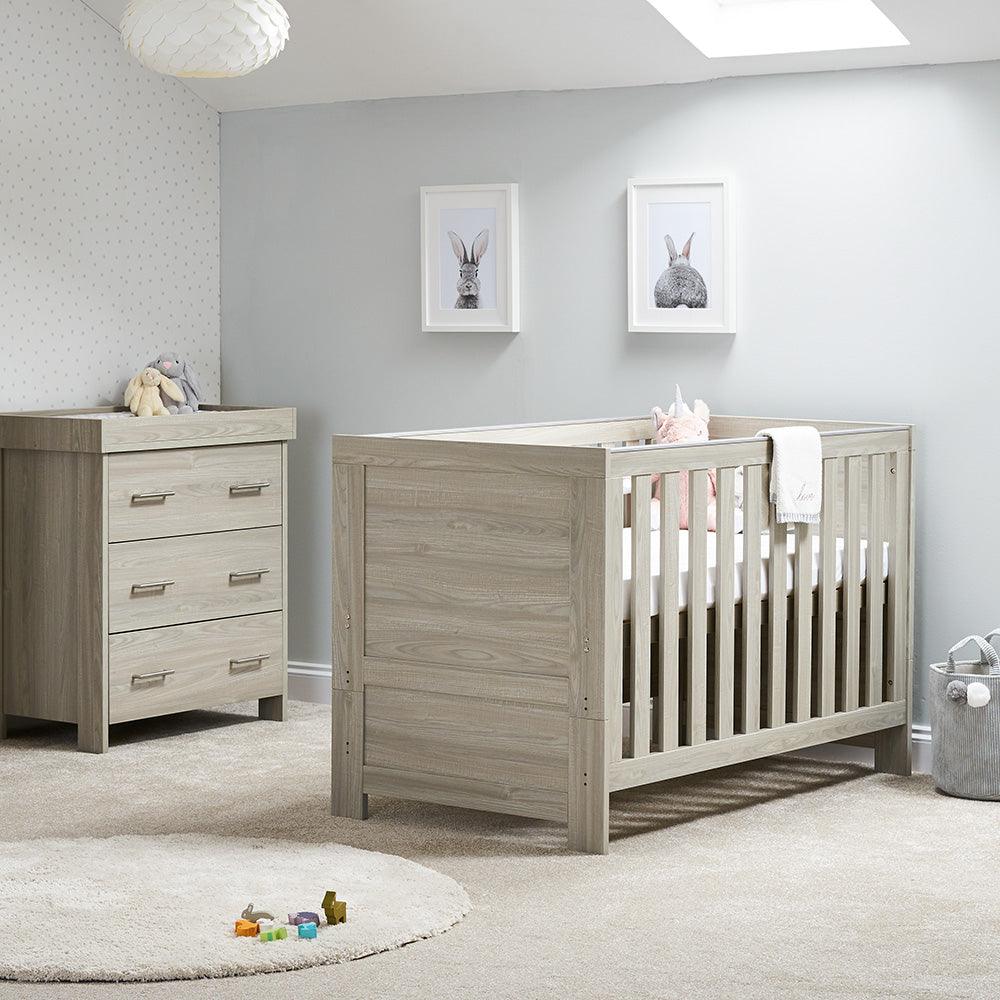 Nika 2 Piece Baby Room Set Grey Wash Baby & Toddler Furniture Sets 