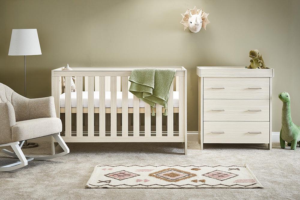 Nika 2 Piece Baby Room Set Oatmeal Baby & Toddler Furniture Sets 