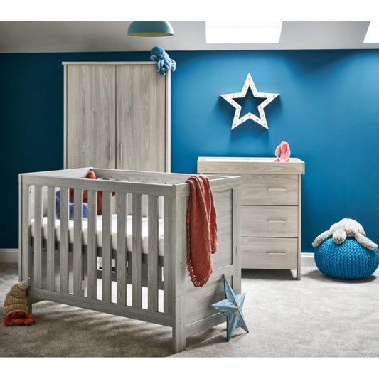 Nika Mini 3 Piece Room Set Grey Wash Baby & Toddler Furniture Sets 
