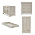 Nika Mini 3 Piece Room Set & Underdrawer Grey Wash Baby & Toddler Furniture Sets 