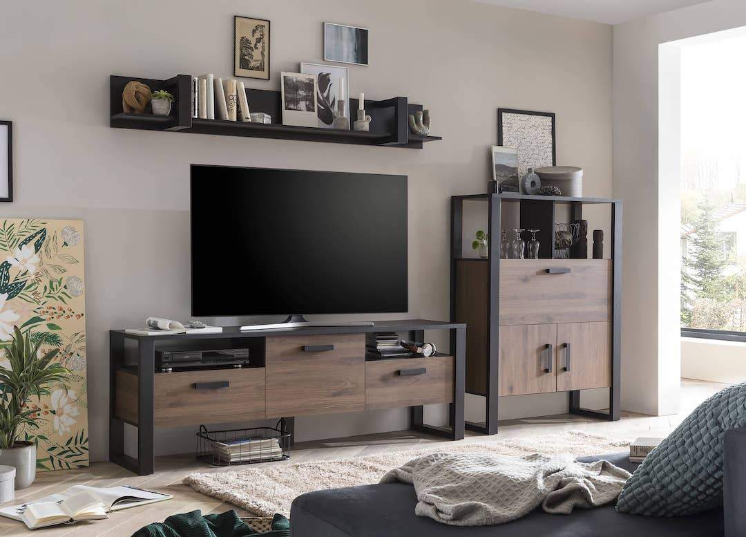 Nordi VD Living Room Set - £444.6 - Wall Unit 