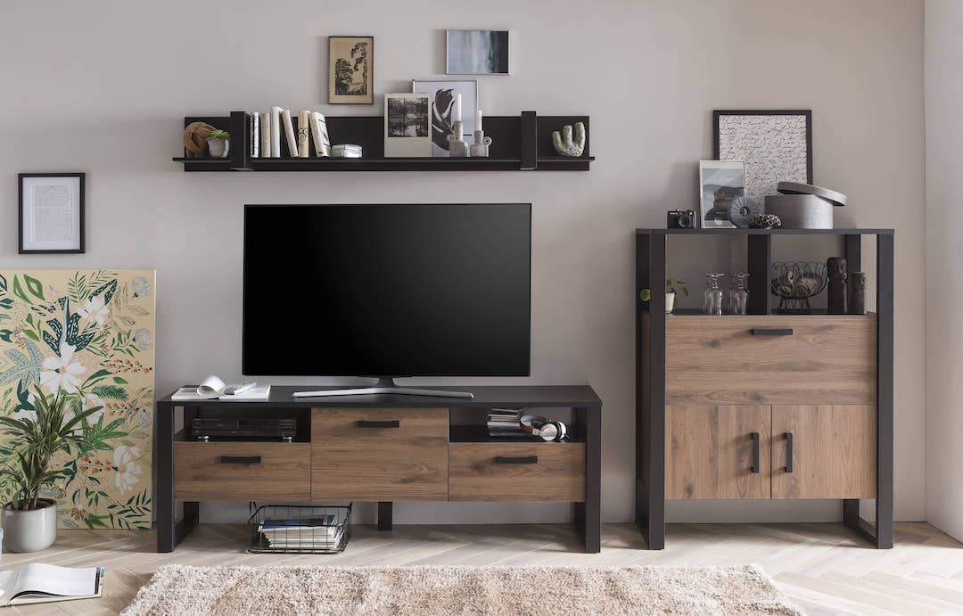 Nordi VD Living Room Set - £444.6 - Wall Unit 