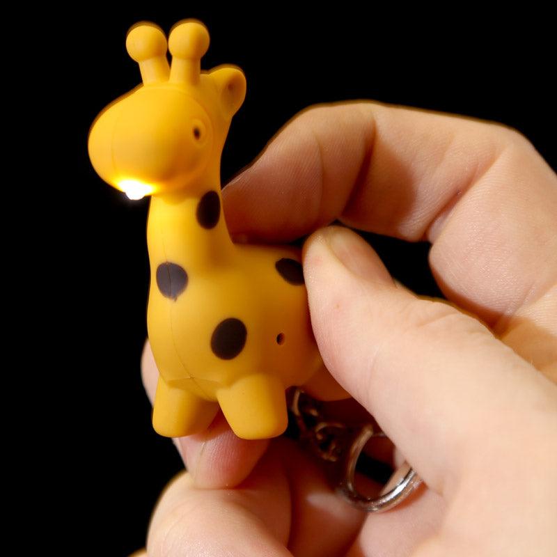 Novelty LED Zoo Designs Key Rings with Sound-