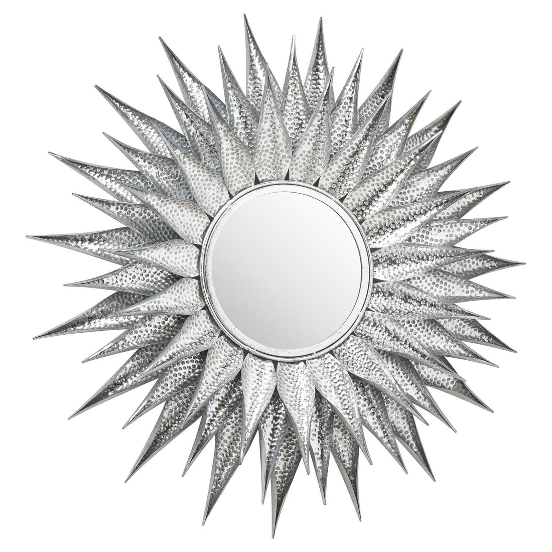 Ohlson Silver Large Sunburst Mirror - £209.95 - Furniture > Wall Mirrors 