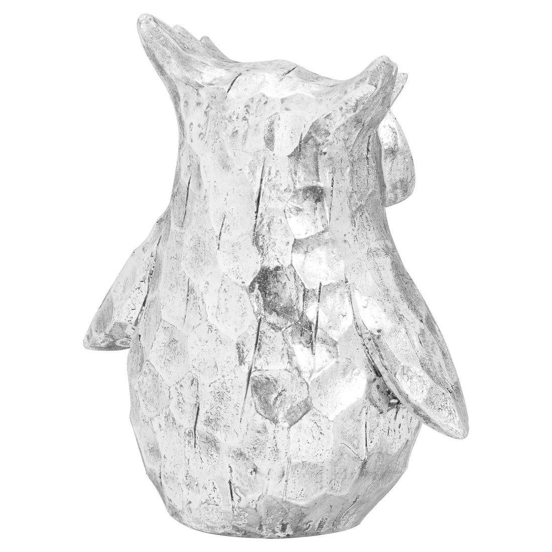 Olive The Large Silver Ceramic Owl - £39.95 - Gifts & Accessories > Ornaments > Ornaments 
