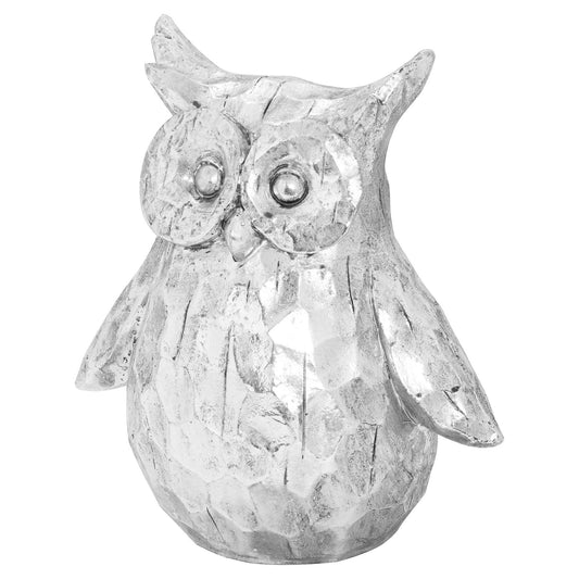 Olive The Large Silver Ceramic Owl - £39.95 - Gifts & Accessories > Ornaments > Ornaments 
