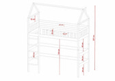 Single (3ft) Solid Pine High Sleeper Loft Bed