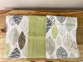 Pack of 3 Kitchen Tea Towels With Contemporary Green Leaf Print Design-Decorative Kitchen Items