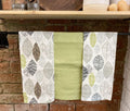 Pack of 3 Kitchen Tea Towels With Contemporary Green Leaf Print Design-Decorative Kitchen Items