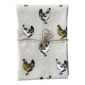 Pack of Three Tea Towels With A Chicken Print Design-Decorative Kitchen Items