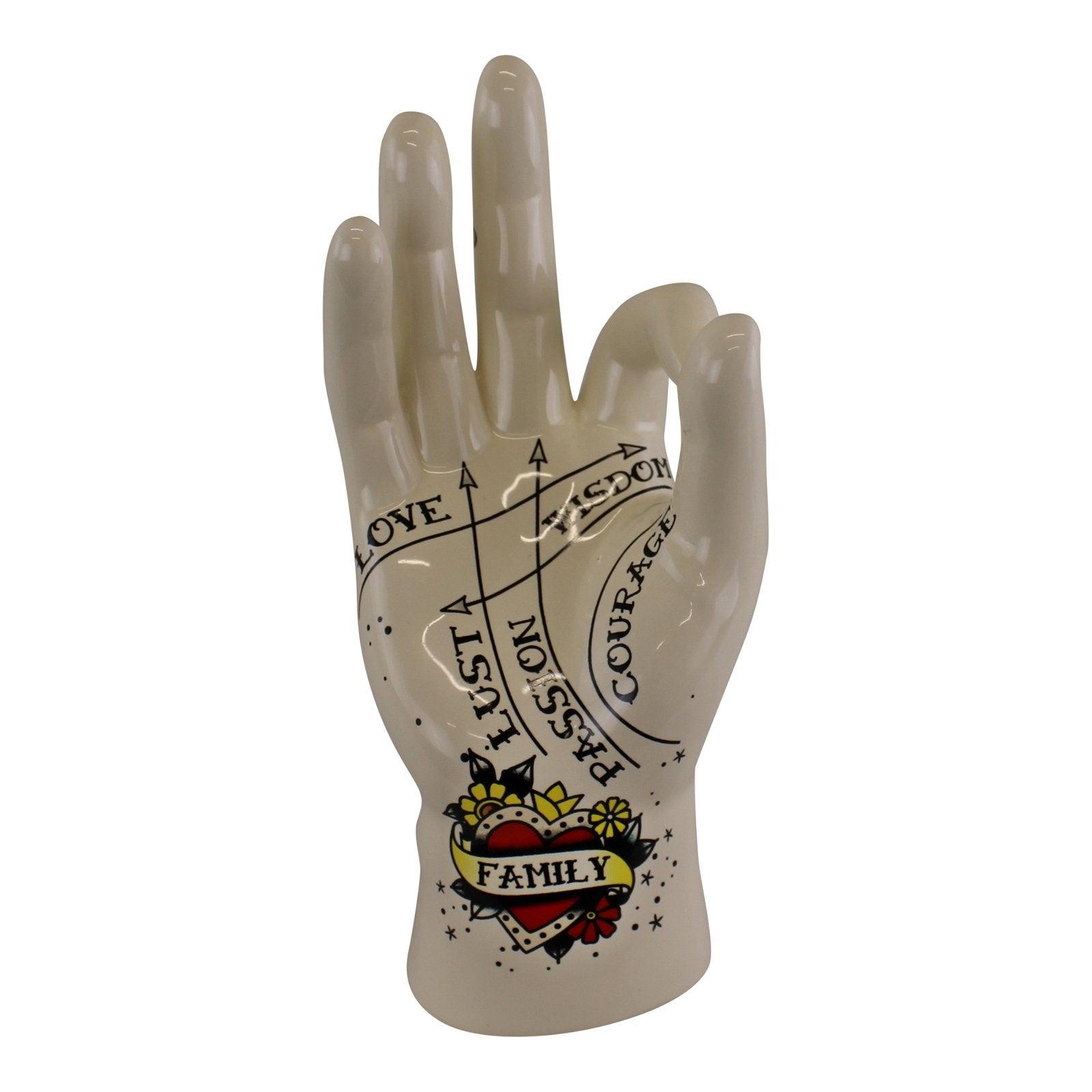 Palmistry Hand, Family, 22.5cm-Phrenology