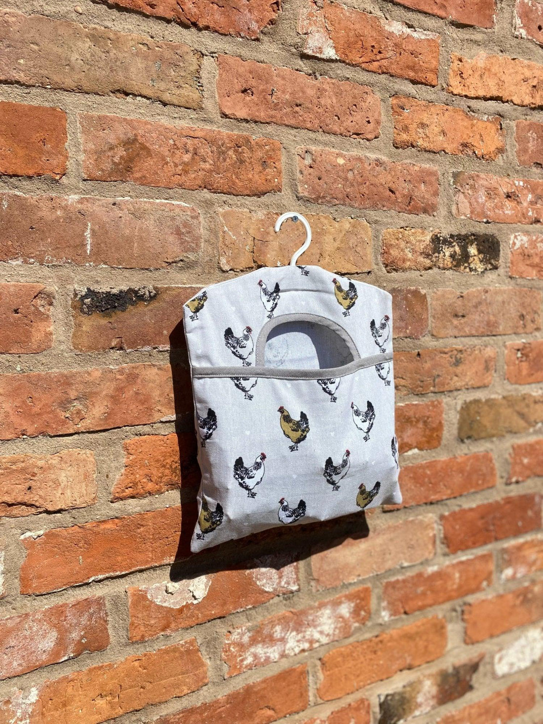Peg Bag With A Chicken Print Design - £12.99 - Decorative Kitchen Items 