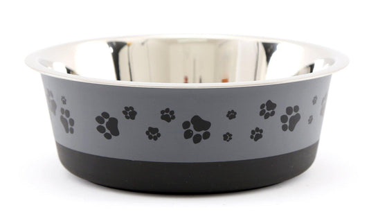 Pet Bowl 1.2 Litre In Cool Grey-Pet Accessories