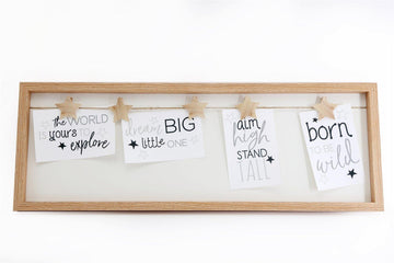 Photo Frame With Star Pegs For Five Photographs - £24.99 - New Baby 