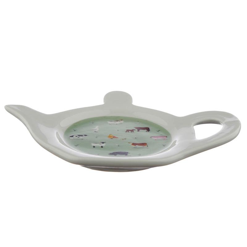 Porcelain Teabag Dish/Holder - Willow Farm-