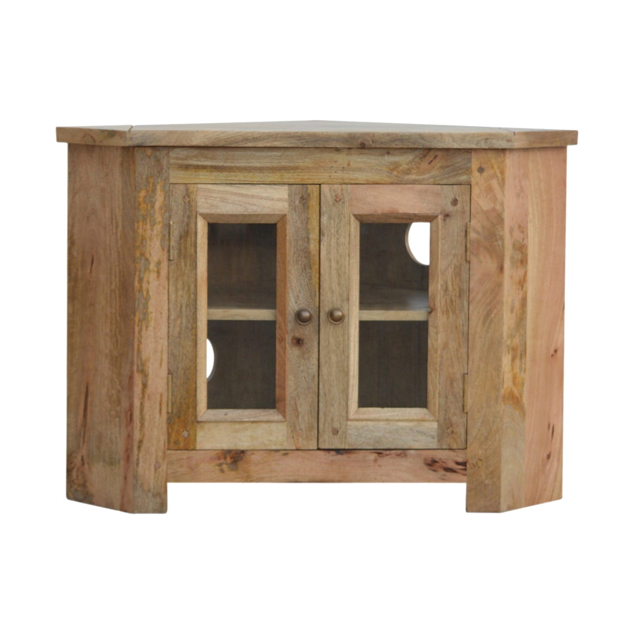 Granary 2 Door Corner TV Chest of Drawers