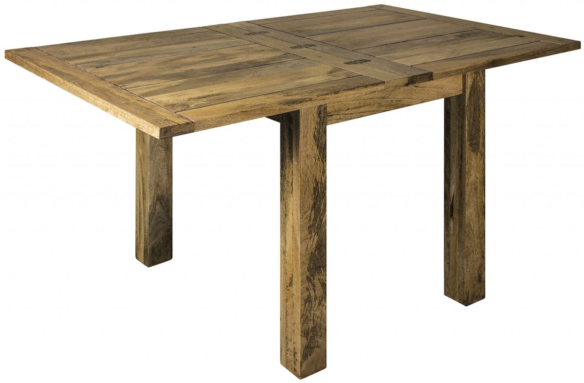 Granary Butterfly Dining Table | Distressed Oak Solid Mango Wood