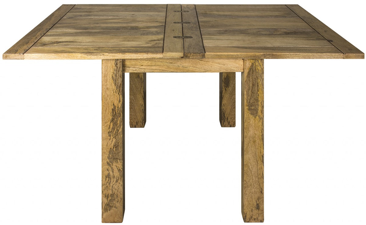 Granary Butterfly Dining Table | Distressed Oak Solid Mango Wood
