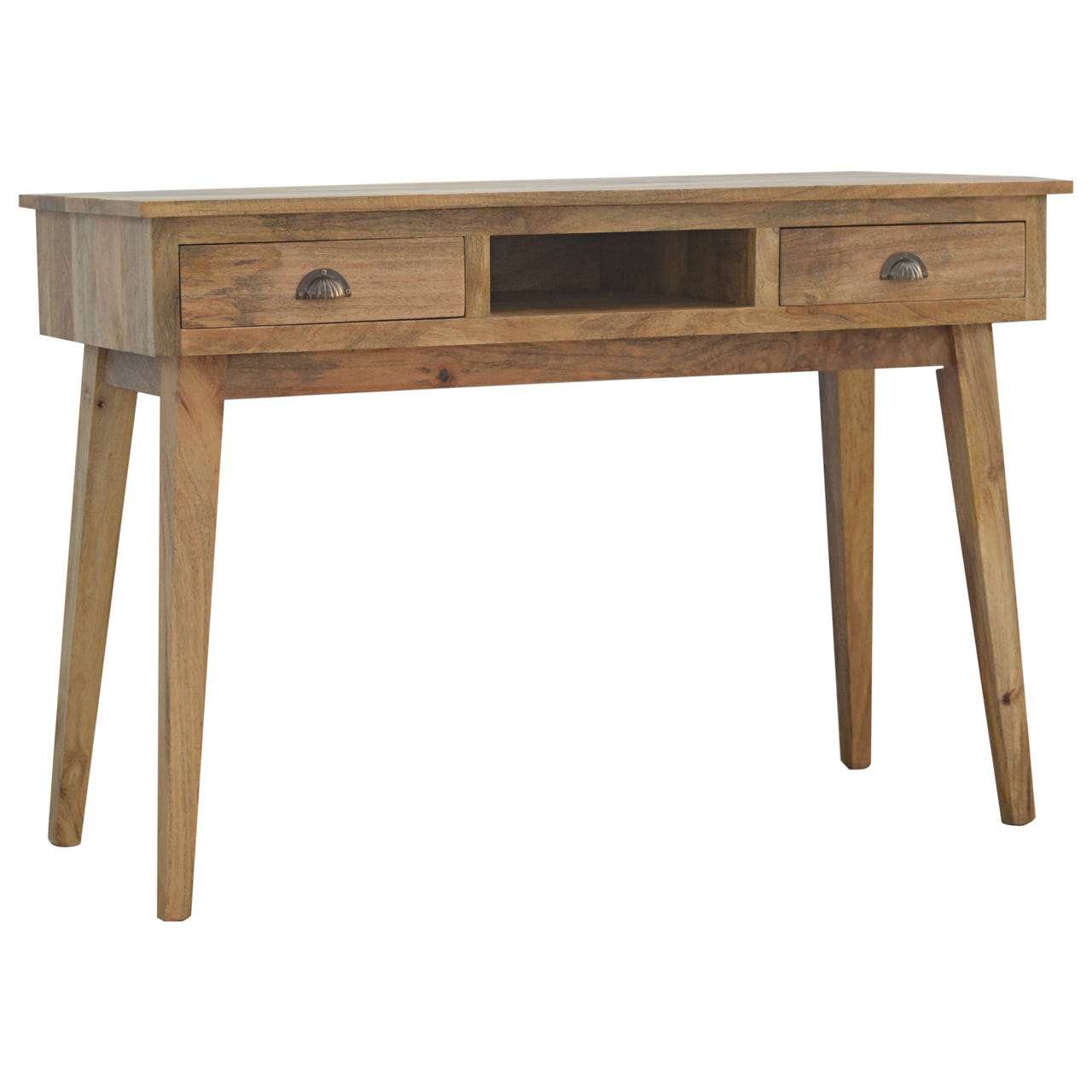 2-Drawer Shell Writing Desk | Oak Mango Wood